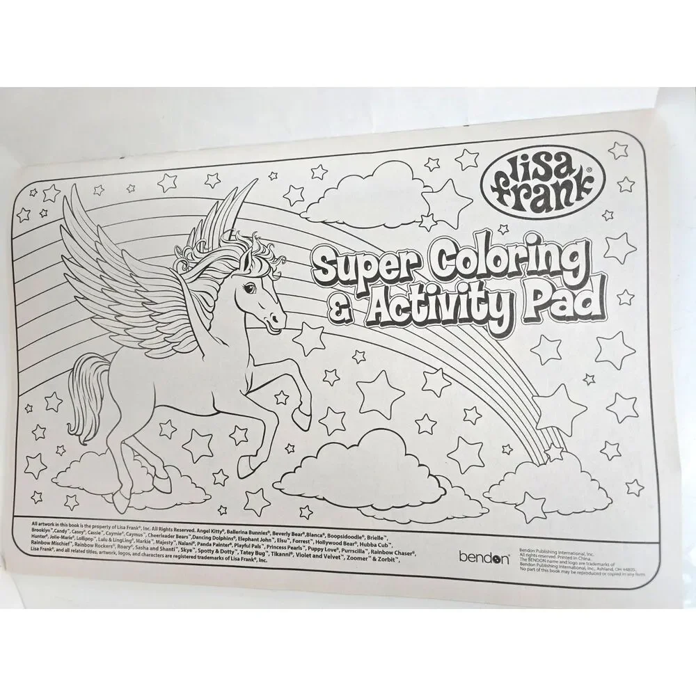 Lisa Frank Oversized Jumbo Coloring Book Activity Pad 16